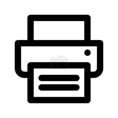 Fax Icon Vector. Black Illustration Isolated On White Background. EPS10