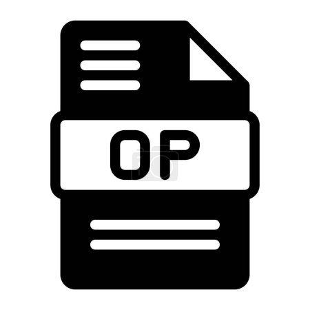 Opus Audio File Format Icon. Flat Style Design, File Type icons symbol. Vector Illustration.