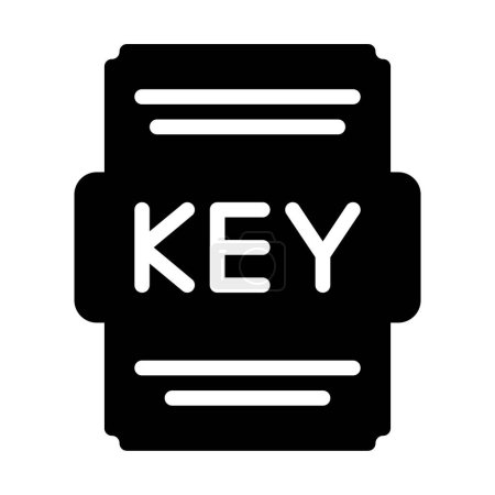 Keynote file icon solid style. Spreadsheet file type, extension, format icons. Vector Illustration