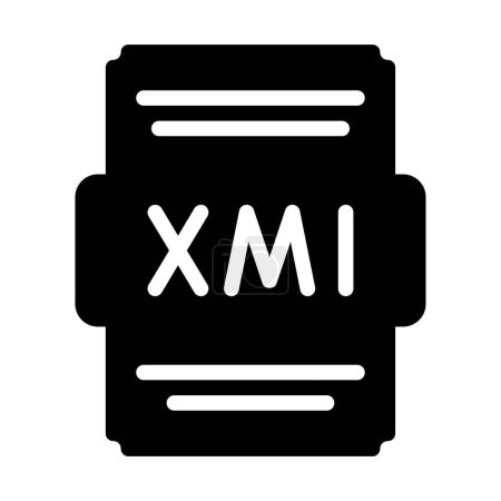 Xml file icon solid style. Spreadsheet file type, extension, format icons. Vector Illustration