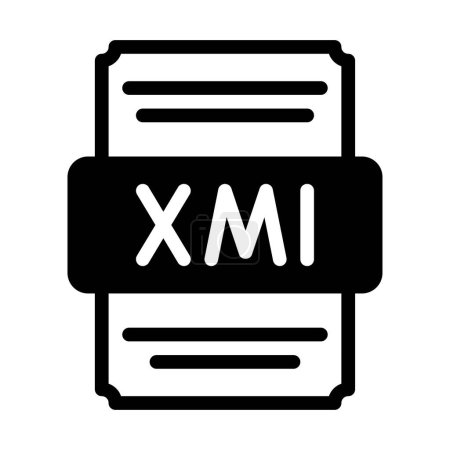 Xml spreadsheet file icon with black fill design. vector illustration.