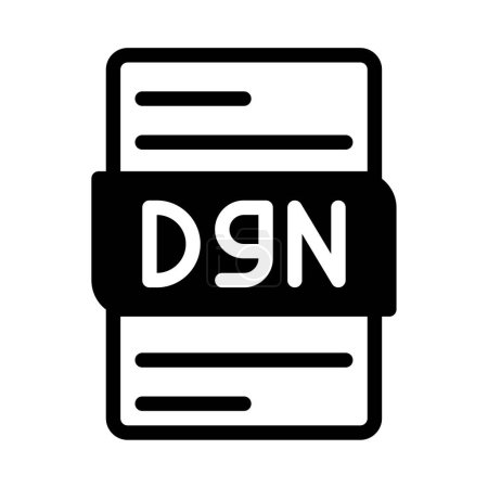 Dgn File Type Icon. Files document graphic design. with outline style. vector illustration.