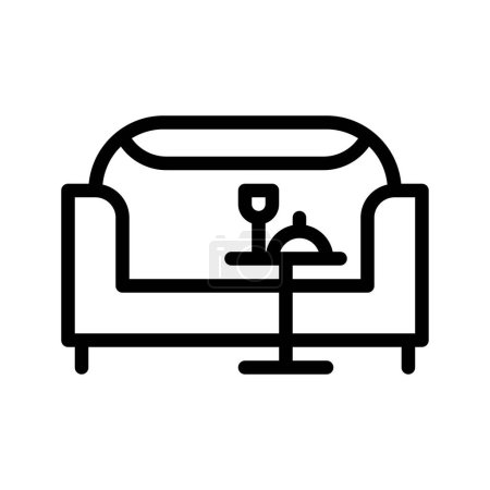 Lounge hotel room icon. Suitable for website, logo, app, template and UI designs.