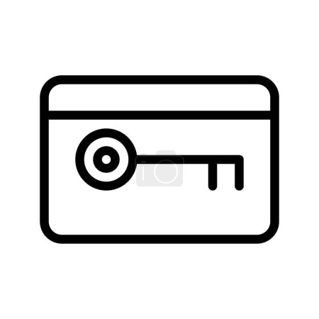 Zimmerschlüssel-Symbol. Geeignet für Website, Logo, App, Vorlage und UI-Design.