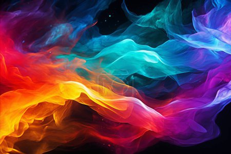 Foto de Espectro multicolor abstracto vibrante - Representación 3D exquisita para proyectos creativos - Imagen libre de derechos