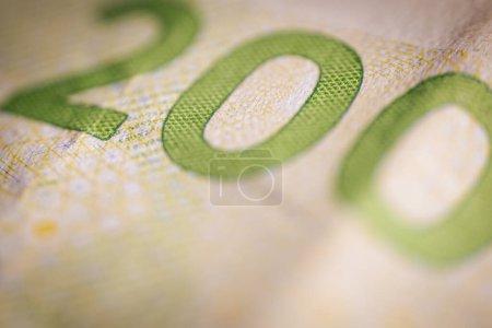 Photo for 200 Danish krone banknote,Group of money stack of 200 Denmark kr - Royalty Free Image