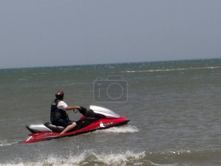 Photo for The Jetskier At Sea - Royalty Free Image