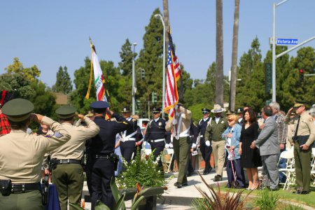 Téléchargez les photos : Comté de Ventura Service commémoratif des agents de la paix Le jeudi 22 mai 2008 - en image libre de droit