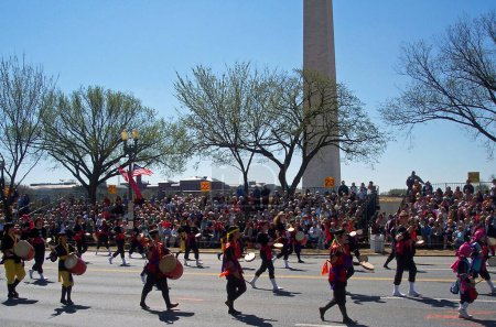 Foto de Desfile del Festival de la Cereza Washington, DC - Imagen libre de derechos