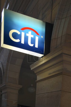 Photo for Citibank logo on facade - Royalty Free Image