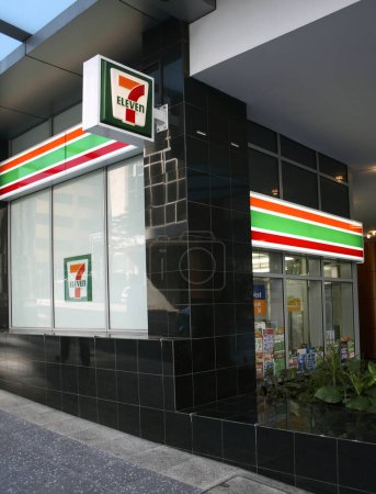 Photo for 7 Eleven store logo on background, close up - Royalty Free Image