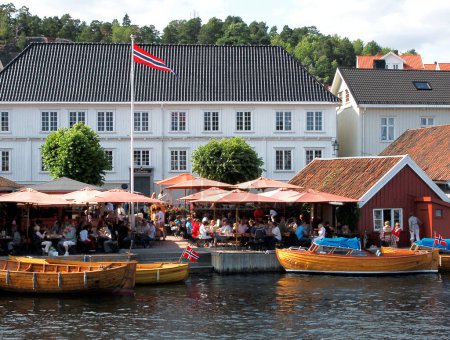 Foto de La ciudad de Bergen en Noruega - Imagen libre de derechos