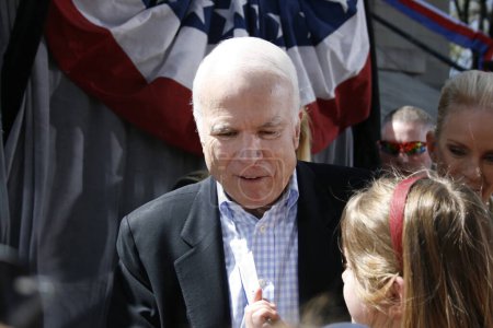 Photo for John McCain meets little girl - Royalty Free Image