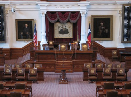 Foto de Cámara del Senado de Texas. vista superior - Imagen libre de derechos