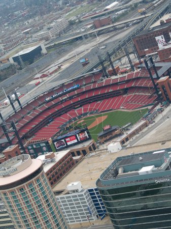 Photo for "Busch Stadium, St. Louis". Baseball Game Concept - Royalty Free Image