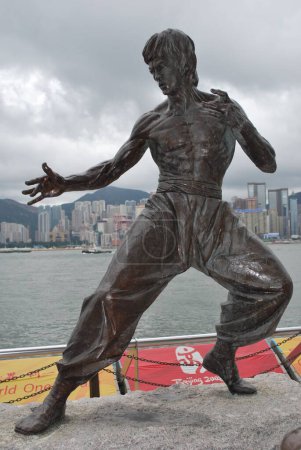 Foto de Estatua de Bruce Lee en Hong Kong - Imagen libre de derechos