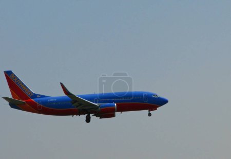 Photo for Southwest Airlines Landing. Daytime shot. Aviation concept - Royalty Free Image