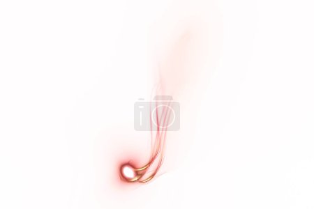Photo for Red line on white background - Royalty Free Image