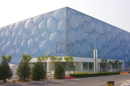 Téléchargez les photos : Beijing Aquatics Center, lieu de voyage en arrière-plan - en image libre de droit