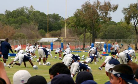 Foto de Texas Cowboys Entrenamiento en el campo - Imagen libre de derechos