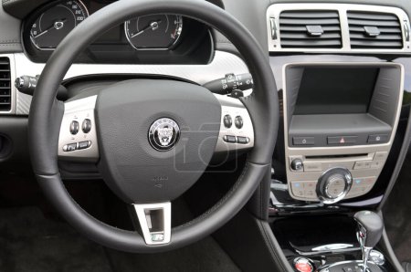 Photo for Interior of car  jaguar  on background, close up - Royalty Free Image