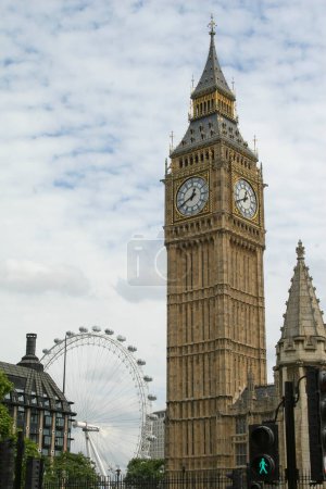 Téléchargez les photos : Big Ben et London Eye - en image libre de droit
