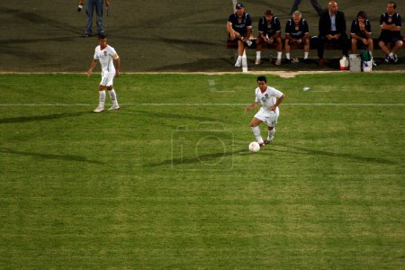 Foto de Fútbol juego de fútbol, jugadores en el campo - Imagen libre de derechos