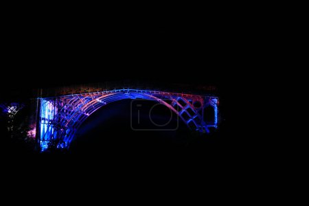 Photo for Iron bridge light show - Royalty Free Image