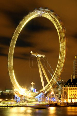 Photo for London eye at night - Royalty Free Image