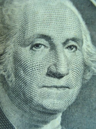 Photo for George Washington bill on background, close up - Royalty Free Image