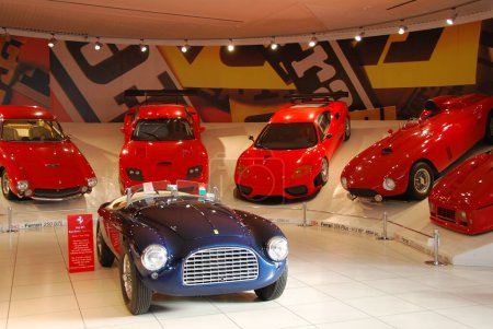 Photo for "Ferrari Museum  in Maranello on international motor show exhibition - Royalty Free Image