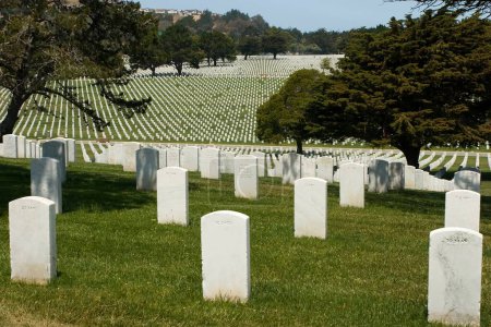 Foto de Concepto de Memorial Day. Cementerio militar - Imagen libre de derechos