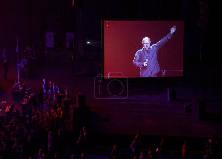 Photo for Phil Collins performing in Moscow - Royalty Free Image