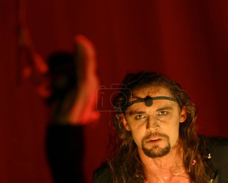 Photo for Stage from performance "Dream in summer night". Actor Dmitry Bozin - Royalty Free Image