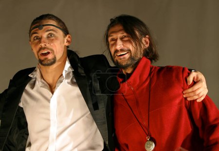 Photo for Stage from performance "Dream in summer night". Actor Dmitry Bozin and Igor Selin - Royalty Free Image