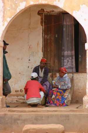 Foto de Escena familiar en Madagascar - Imagen libre de derechos