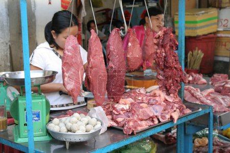Téléchargez les photos : Le Boucher au Vietnam - en image libre de droit