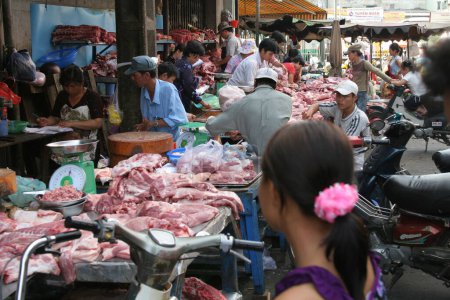 Foto de Mercado ocupado en Chinatown, Saigón - Imagen libre de derechos