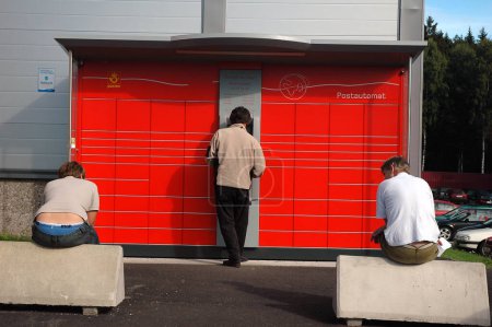Téléchargez les photos : L'automate postal norvégien - en image libre de droit
