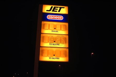 Photo for Jet station sign without prices. - Royalty Free Image