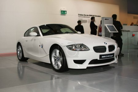 Photo for "M3 Coupe on international motor show exhibition - Royalty Free Image