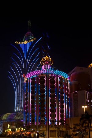 Foto de Casinos en Macao, Lisboa y Grand Lisboa - Imagen libre de derechos