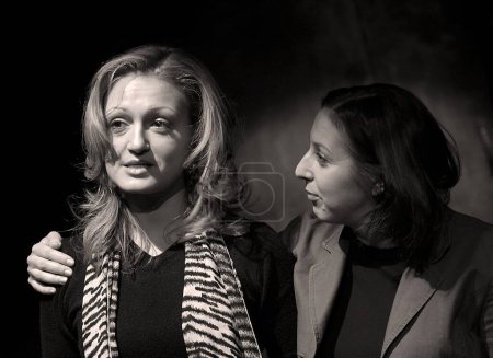 Téléchargez les photos : Portrait en gros plan de Nadejda Shiryaeva et Mariana Cherenkova - en image libre de droit