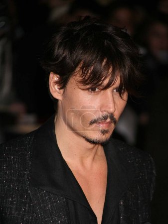 Photo for Johnny Depp. Arrival at the European Premiere of 'Sweeney Todd' at the Odeon Leicester Square on January 10, 2008 in London, Uk - Royalty Free Image