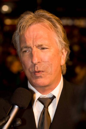 Photo for Alan Rickman. Arrival at the European Premiere of 'Sweeney Todd' at the Odeon Leicester Square on January 10, 2008 in London, Uk - Royalty Free Image