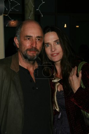 Photo for LOS ANGELES, CA. - JANUARY 15: Richard Scihiff and Sheila Kelley arrives at "The Air I Breathe" Premiere Hosted by H Magazine and Think Film at the ArcLight Theatre on January 15, 2008 in Los Angeles, California. - Royalty Free Image