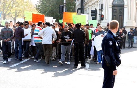 Foto de Foto de un día de manifestación contra el racismo en Australia - Imagen libre de derechos
