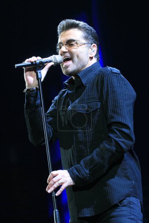 Photo for LOS ANGELES, CA - JUNE 25: Singer George Michael performs onstage during the 2008 "25 Live" tour held at the Forum on June 25, 2008 in Los Angeles, California. - Royalty Free Image