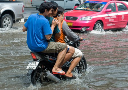 Foto de Lluvia monzónica en Bangkok, Tailandia - Imagen libre de derechos