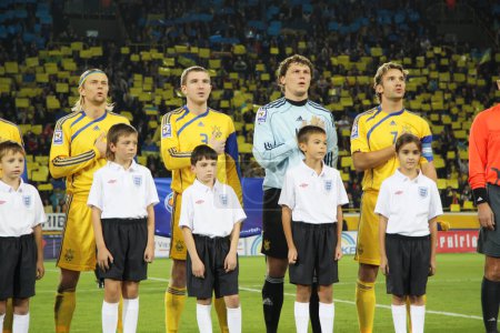 Téléchargez les photos : L'équipe nationale d'Ukraine sur le football - en image libre de droit